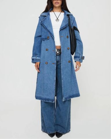 Denim Trench Coat | Pickle
