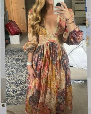 ワンピース FLOWER PATCHWORK CUT DRESS Ameri（アメリ）の「FLOWER PATCHWORK CUT DRESS（ワンピース