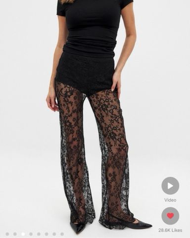 I.AM.GIA KYLEAH Lace Flare Pants | Pickle
