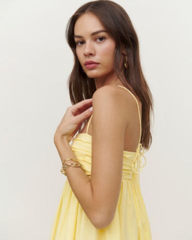 【Reformation】マルヴィナ リネン ドレス Reformation Malvina Linen Dress | Shopbop