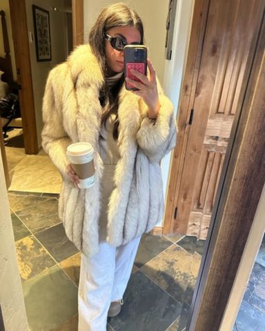 White Fox Fur Jacket | Pickle