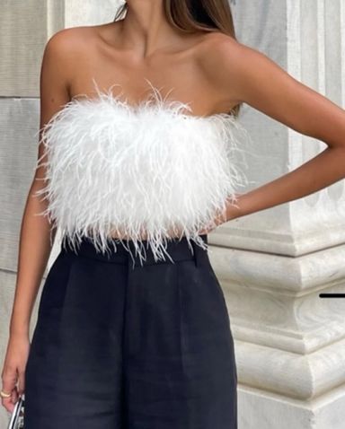 White Feather Top | Pickle