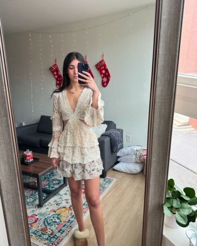 Zimmermann Wonderland Lace Frill Dress | Pickle