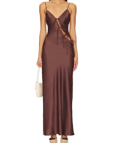 【関税&送料込】THE ANDAMANE Dresses Brown The Andamane Brown Slip Dress | Pickle