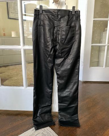 Khy Faux Leather Low Rise Foldover Pants | Pickle