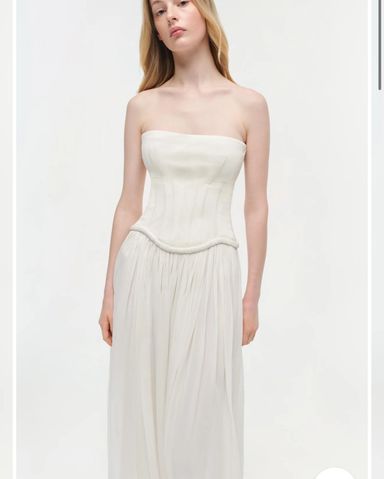 Solace London Krista Maxi Dress in white | Pickle