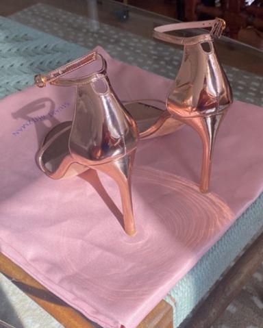 Jimmy Choo Gold Strappy Heels | Pickle