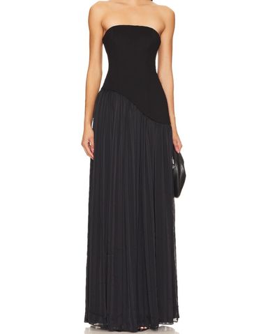 BCBGMaxazria Strapless Crepe Gown | Pickle
