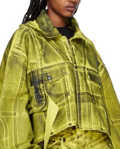 Namilia | Yellow Sneaker Moto Jacket | Pickle