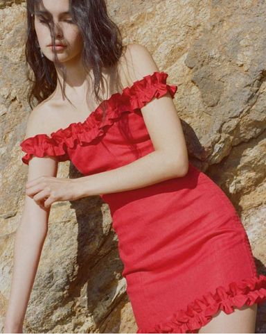 Reformation cerise dress hot sale