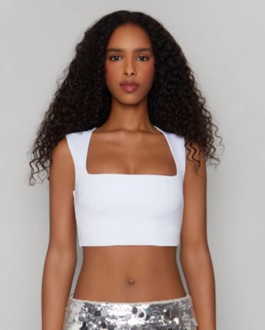 【関税込み】GUIZIO ホワイト Paloma トップス Paloma Short Sleeve Top – Guizio