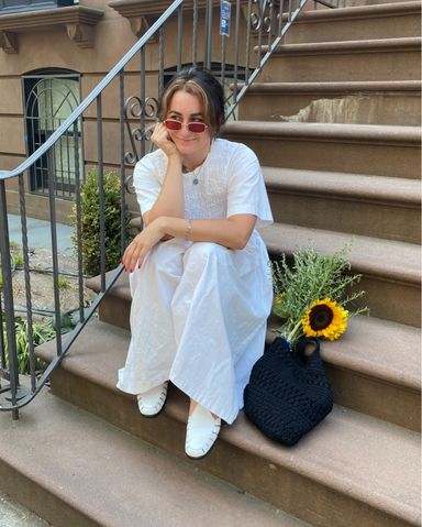 Sandy Liang Diddy Dress in White | Pickle