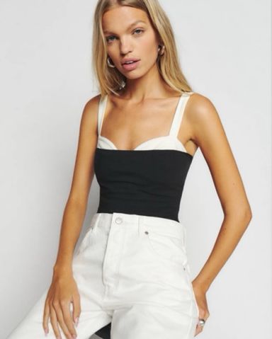 トップス Reformation Liza Top Black Reformation Liza Top | Shopbop