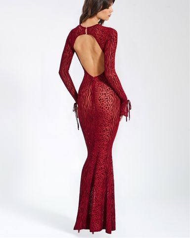 Glamorous Red Leopard Maxi Dress | Pickle