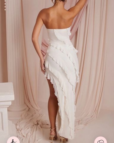 Strapless White Jellyfish Hi-low Dress | Pickle