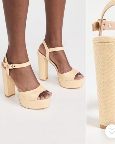 Steve Madden Luna Wooden Platform Heel | Pickle