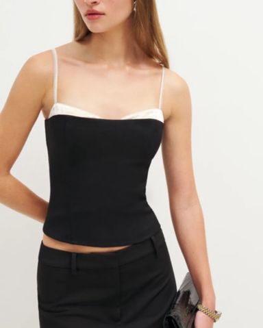 トップス Reformation Liza Top Black Reformation Liza Top | Shopbop