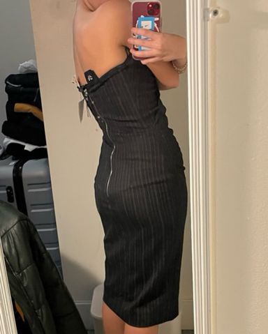 Pleated Bustier Dress | Pickle