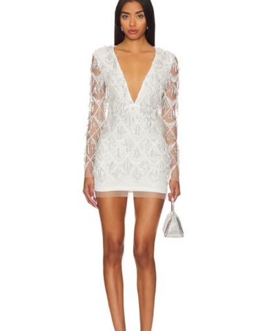 Akira White Fringe Dress | Pickle
