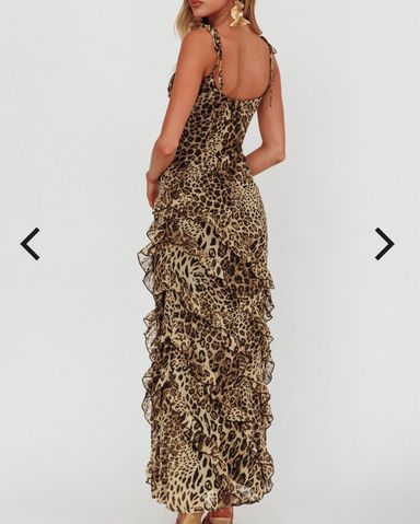 ワンピース GANNI LEOPARD PRINT LONG DRESS Leopard Leopard Print Maxi Dress | GANNI US
