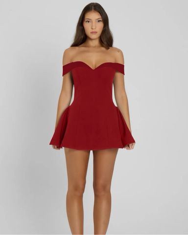【関税込み】Mirror Palais レッド Lady Di ミニワンピース Lady Di Dress in Rouge - Mirror Palais