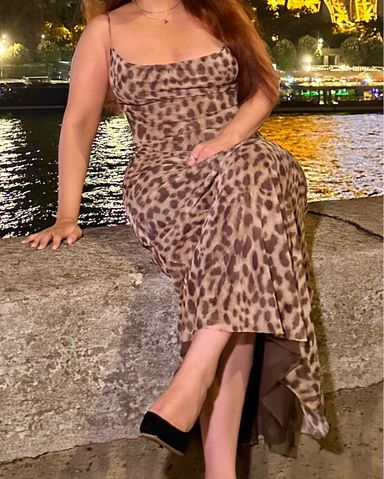 オールインワン・サロペット Msgm Watercolor Leopard Print Maxi Dress Msgm Watercolor Leopard Print Maxi Dress in Pink | THE LIST