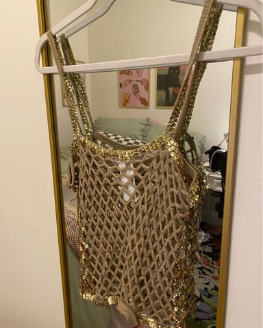 【美品】sahara 2way Mesh Otver Top 美品】sahara 2way Mesh Otver Top