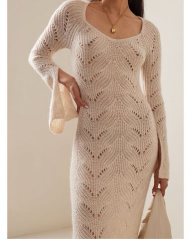 【Chloe】リブニットウールアンドカシミヤ maxiドレス CHLOE Cashmere Knit Dress | Pickle