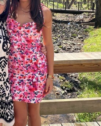 ★ZARA★ SHORT FLORAL PRINT DRESS FLORAL PRINT SHORT DRESS - Reds | ZARA United States