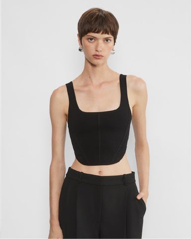 Pixie Market Chiara Bustier Knit Top | Pickle