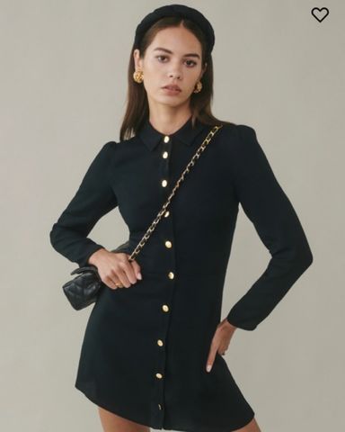 Reformation Black Long Sleeve Dress | Pickle