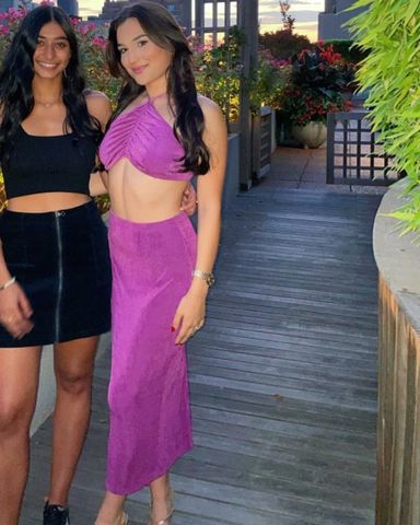 Tiger Mist Lilac Maxi Skirt Set | Pickle