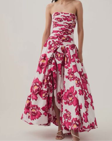 パーティードレス Aje. Behold Maxi Dress Pink boldy blooming Behold Maxi Dress | Pink Boldly Blooming | Aje – Aje ROW