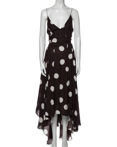 ◆Loulouseoul◆ Pearl Dot Dress Scarf Set Black NWT MSK Ruffled Long Wrap Dress Black silver polka dots SIZE
