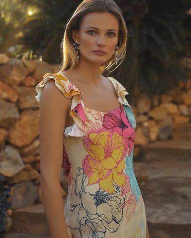 ワンピース LIONA VELOR QUILTING BIJOU DRESS Cinq à Sept Eleonora Floral Silk Dress | Saks Fifth Avenue