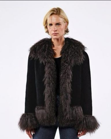 charlotte simone black coat | Pickle