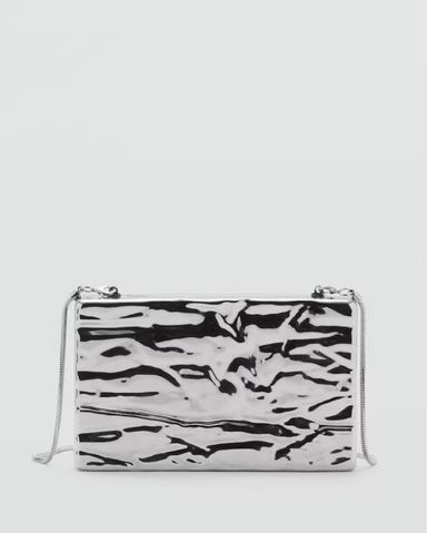 Zara Metallic Silver Clutch | Pickle