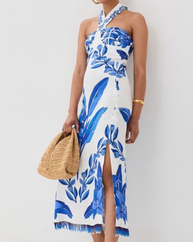 Farm Rio Blue Pineapple Garden Maxi | Pickle