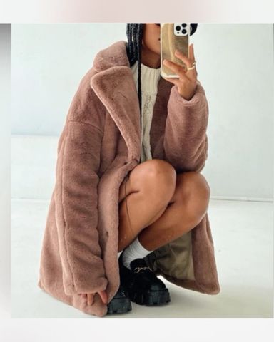 ジャケット・アウター DIANTE shaggy foodie loose coat SHAGGY FAUX FUR JACKET｜Motf