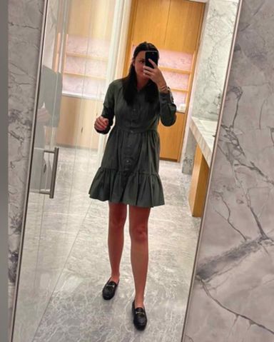 ワンピースその他 ISABEL MARANT Etoile Briali mini dress with green khaki zip ISABEL MARANT Étoile | Dresses | Isabel Marant Toile Womens