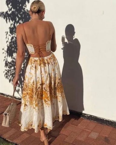 【Zimmermann】LIGHTBURST CUT OUT MIDI カットアウト ミディ Shop Zimmermann - Lightburst Floral Cut-Out Minidress | Saks