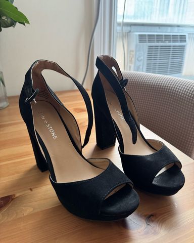Zara Heels With Ankle Strap | Pickle
