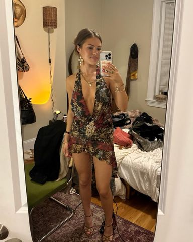 【JADED LONDON】Enya Backless Mini Dress in Steel ワンピース Shop Enya Backless Mini Dress in Steel | Jaded London | Clothing