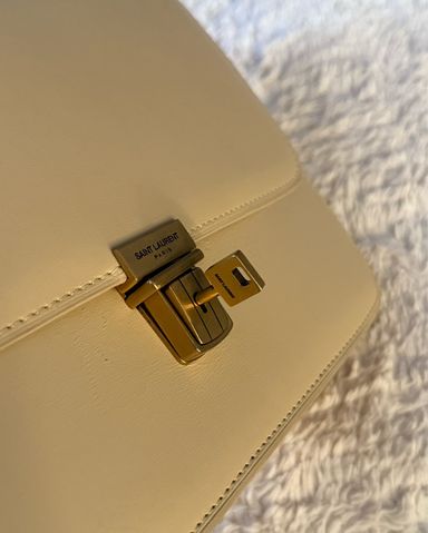 $650 YSL Uptown Pouch in Dark Beige | Pickle