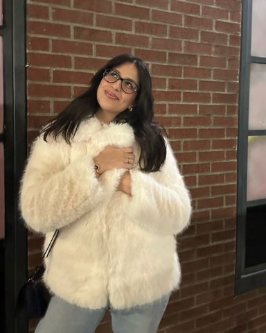 white fur jacket | Pickle