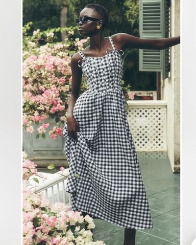 Ganni Seersucker Check Dress | Pickle