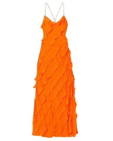 【Staud】 Tiered ruffled maxiドレス Staud Sorrento Cotton-Blend Ruffle Maxi Dress | Saks Fifth