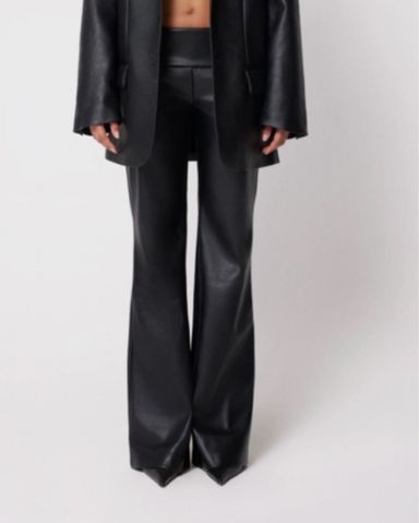 khy☆Faux Leather Pant☆パンツ Faux Leather Trouser | Black – Khy