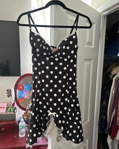 ★PALE JADE★ Polkadot Mini Dress Jaded London Dress | Pickle