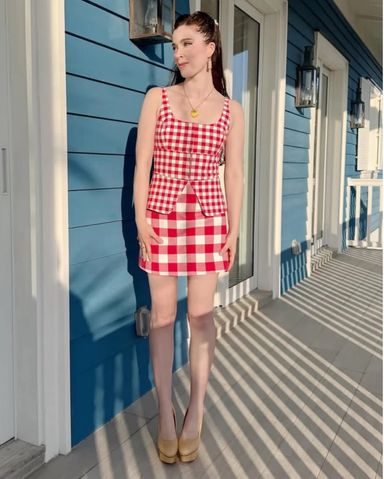house on the hill 上下セット Hill House Home Red Gingham Set | Pickle